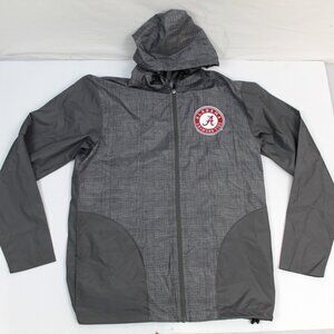 Alabama Crimson Tide Rivalry Threads Mens Windbreaker Jacket Gray Size Small